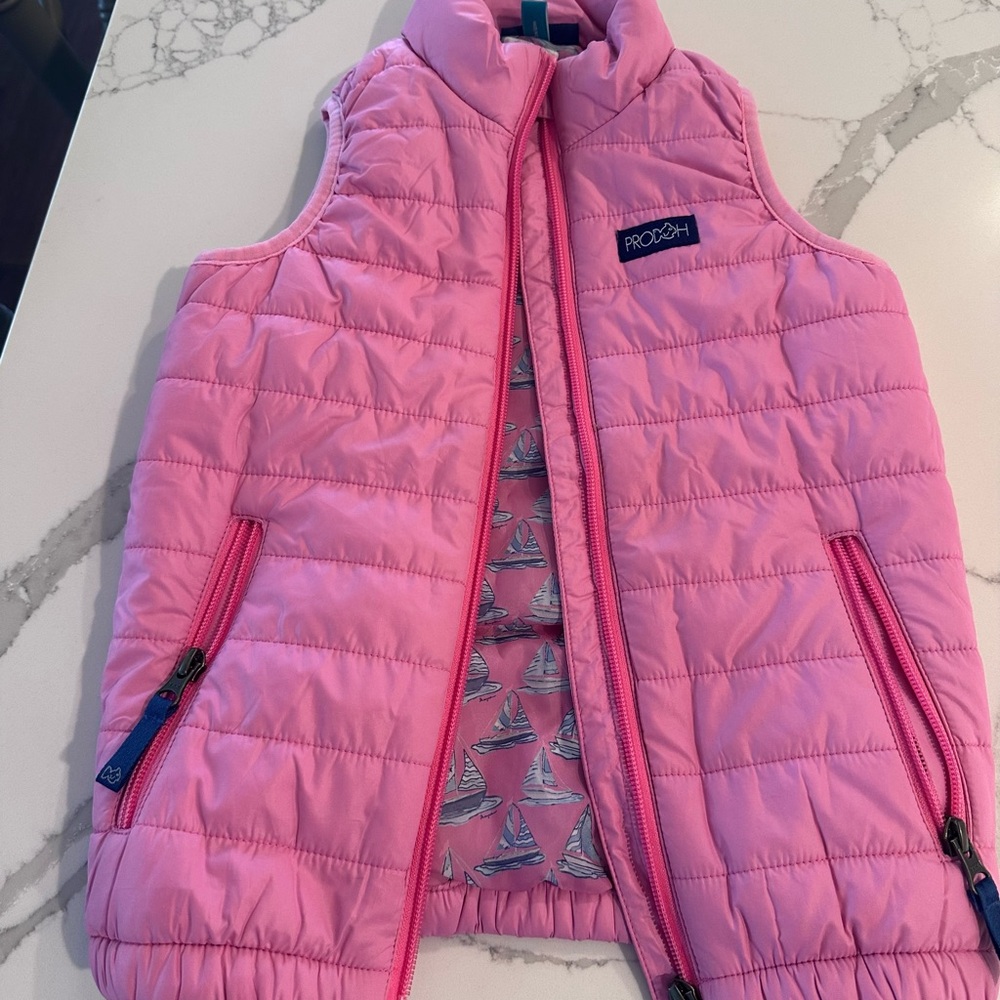 Girls Pink Prodoh Puffer Vest